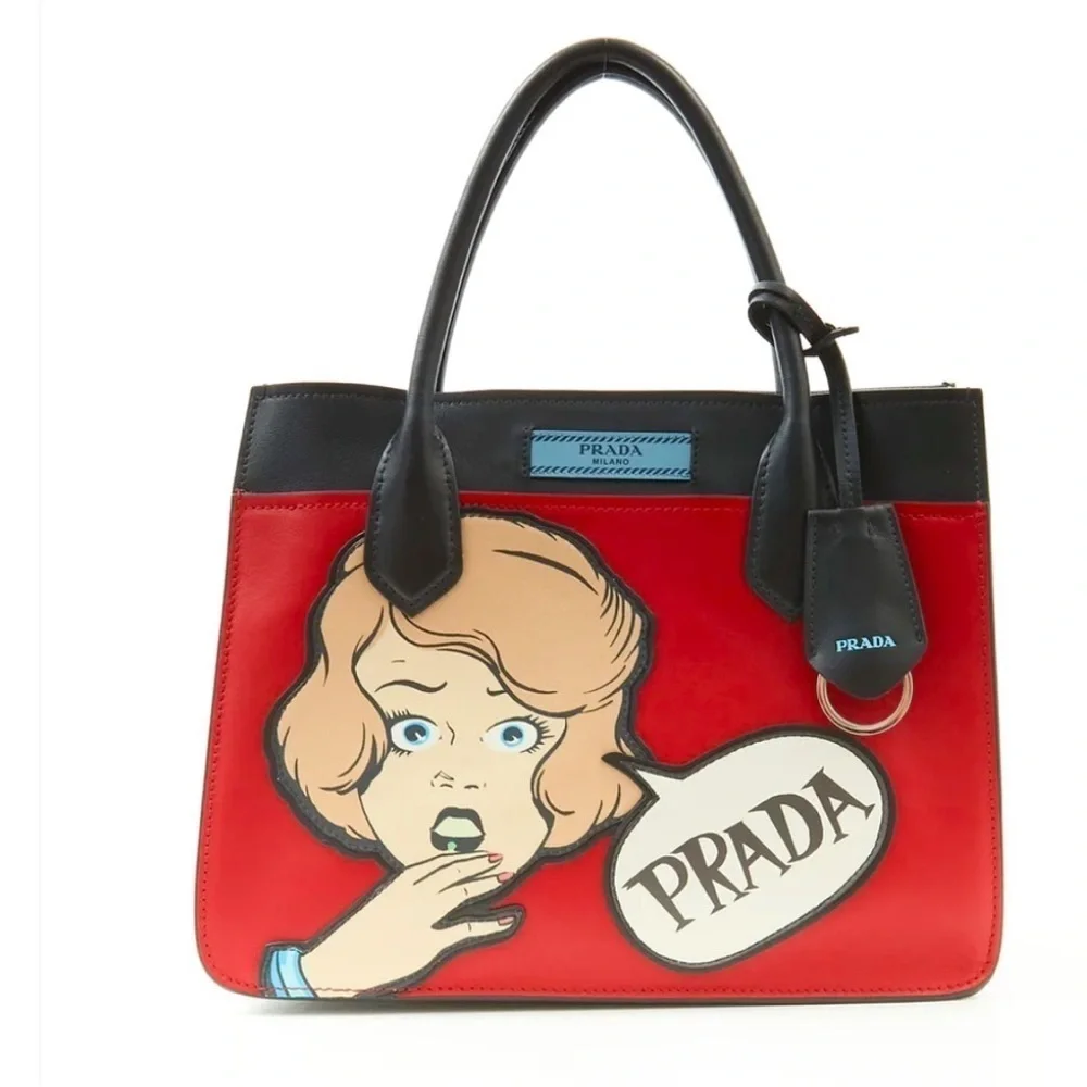 PRADA 2018 comic book themed bag purse tote - Picture 13 of 15